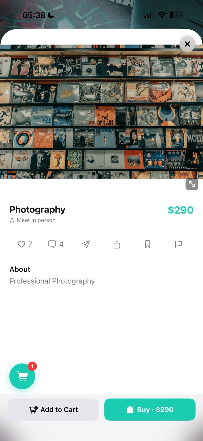 Talor peeks detail screen